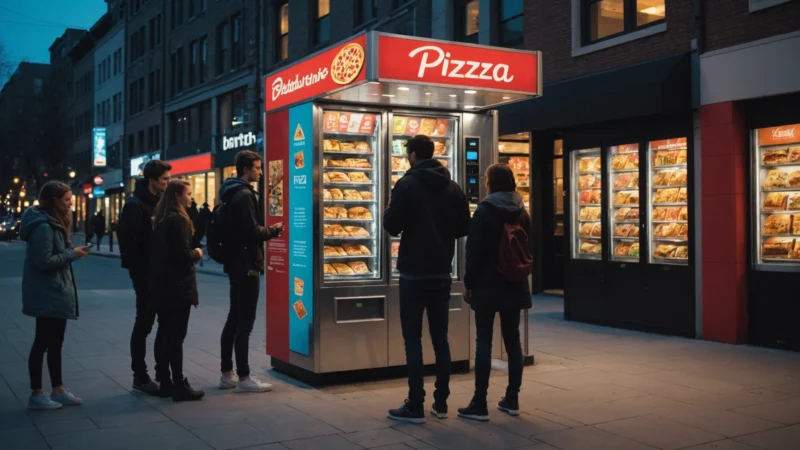 Quand la technologie réinvente la livraison : le mystère des distributeurs de pizza