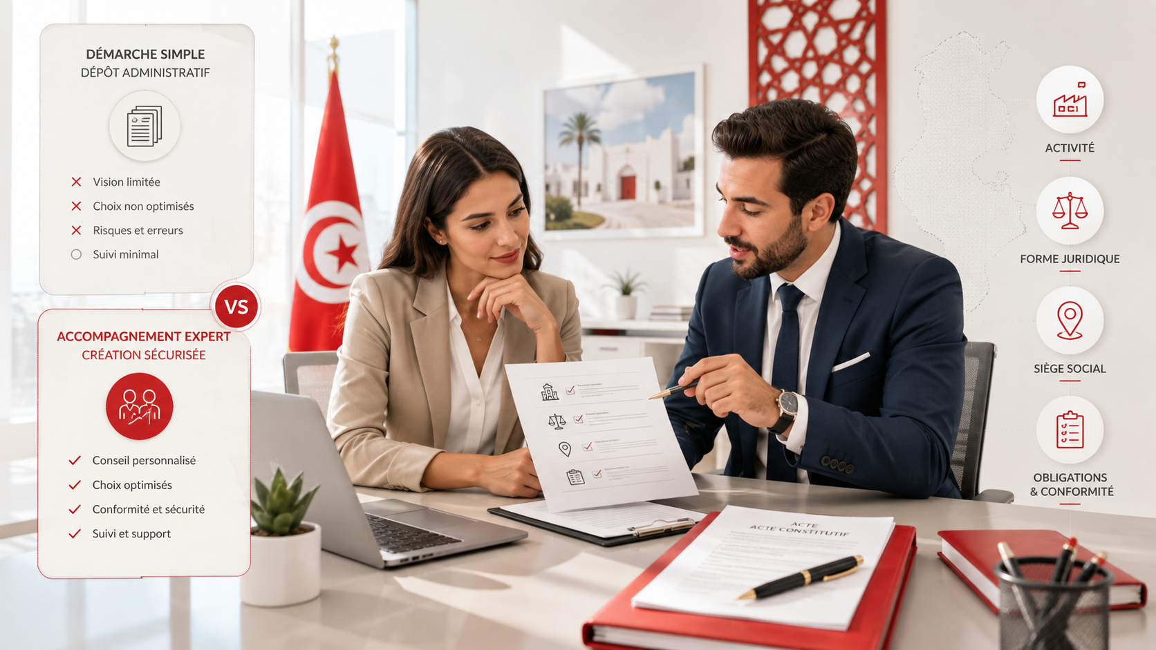 Créer une société en Tunisie : comment choisir le bon cabinet ?